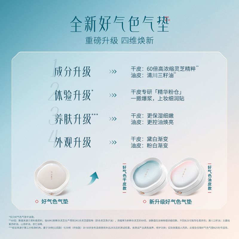 花西子好气色气垫新升级遮瑕持久不脱妆粉底液bb霜油皮干皮保湿女
