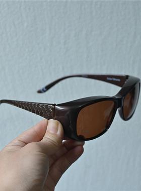 偏光男士茶色护目镜女开车劳保防风防飞溅墨镜术后防强光包边眼镜