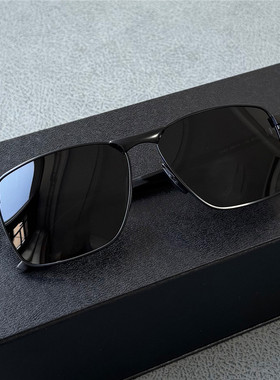 合金墨镜男士黑色偏光太阳镜高档品质偏光镜方形金框变色偏光镜