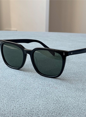 方形玻璃镜片男士墨镜高级感太阳镜男女款时尚防刮质感防晒眼镜