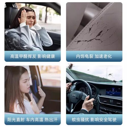 汽车防蚊纱窗纱网车窗防蚊网遮阳窗帘防蚊虫车用蚊帐车载侧窗车内 - 图2