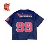 Новые джинсы VANDYTHEPINK 24FW VTP® Хоккейная майка красно-синяя хоккейная майка