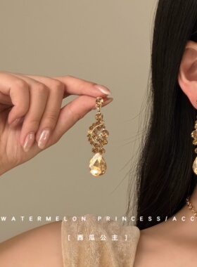 「香槟琉璃」超闪锆石项链女款高级感轻奢小众气质礼服晚宴锁骨链