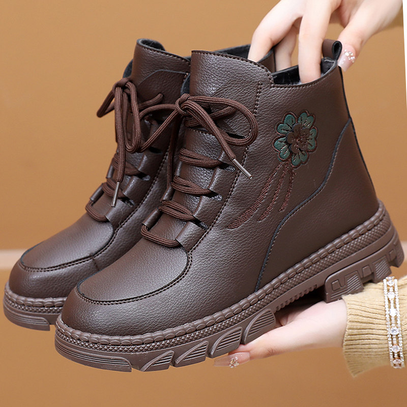 冬老北京布鞋防水女棉鞋加绒加厚保暖妈妈鞋中老年软底防滑女短靴,淘宝优惠券,粉丝福利购,淘宝优惠卷