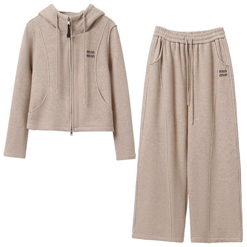 奥特莱斯~品牌余单运动套装女深冬穿搭加绒加厚卫衣休闲裤两件套,淘宝优惠券,粉丝福利购,淘宝优惠卷