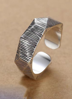 新品新款男士戒指开口可调节男款