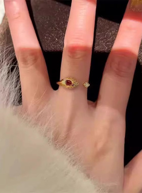 新款蛇年生肖轻奢小众设计红色满