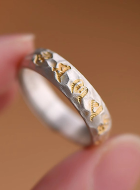 新款新式复珐琅滴胶戒指轻奢高中