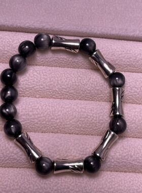 上岸竹节好运手链锆石手串情侣百