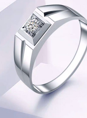 新款男士戒个性男款开口调节一霸