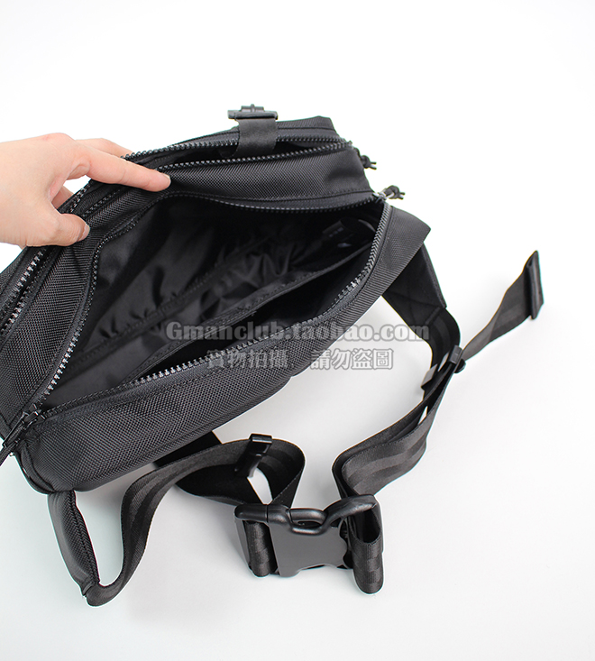 Foti GmanClub 暗黑系刺绣骑行运动休闲包插扣斜挎胸包大容量腰包,淘宝优惠券,粉丝福利购,淘宝优惠卷