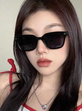 猫眼墨镜女高级感显脸小新款偏光防紫外线方圆脸近视太阳镜带度数