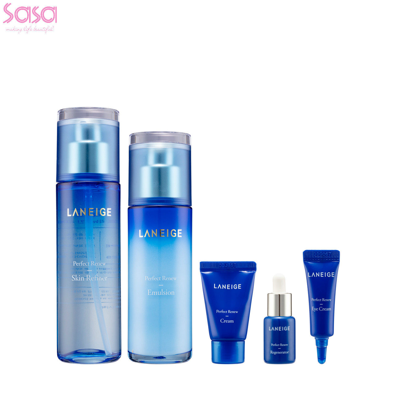 laneige水乳2件套装补水女化妆水 Sasa莎莎海外面部护理套装