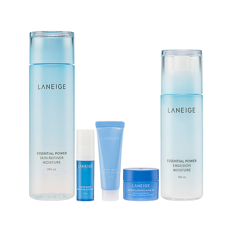 laneige /兰芝水衡水乳滋润型面霜 Sasa莎莎海外面部护理套装