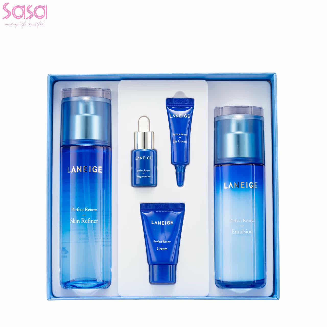 laneige水乳2件套装补水女化妆水 Sasa莎莎海外面部护理套装