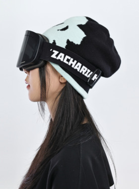 ZACHARIAH双色正反logo毛线帽