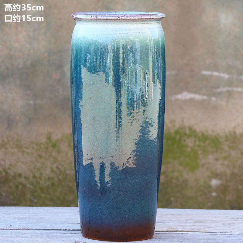 大号九尾狐高花盆家用高款垂丝茉莉多肉花盆陶瓷悬崖老桩粗陶直筒,淘宝优惠券,粉丝福利购,淘宝优惠卷