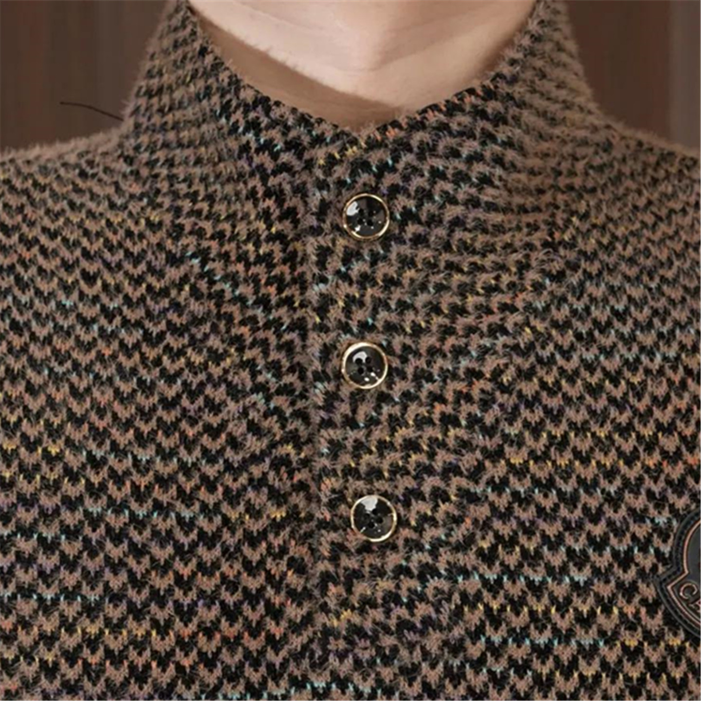 2025冬季新款男士立领卫衣加绒加厚加肥加大码针织长袖T恤打底衫,淘宝优惠券,粉丝福利购,淘宝优惠卷