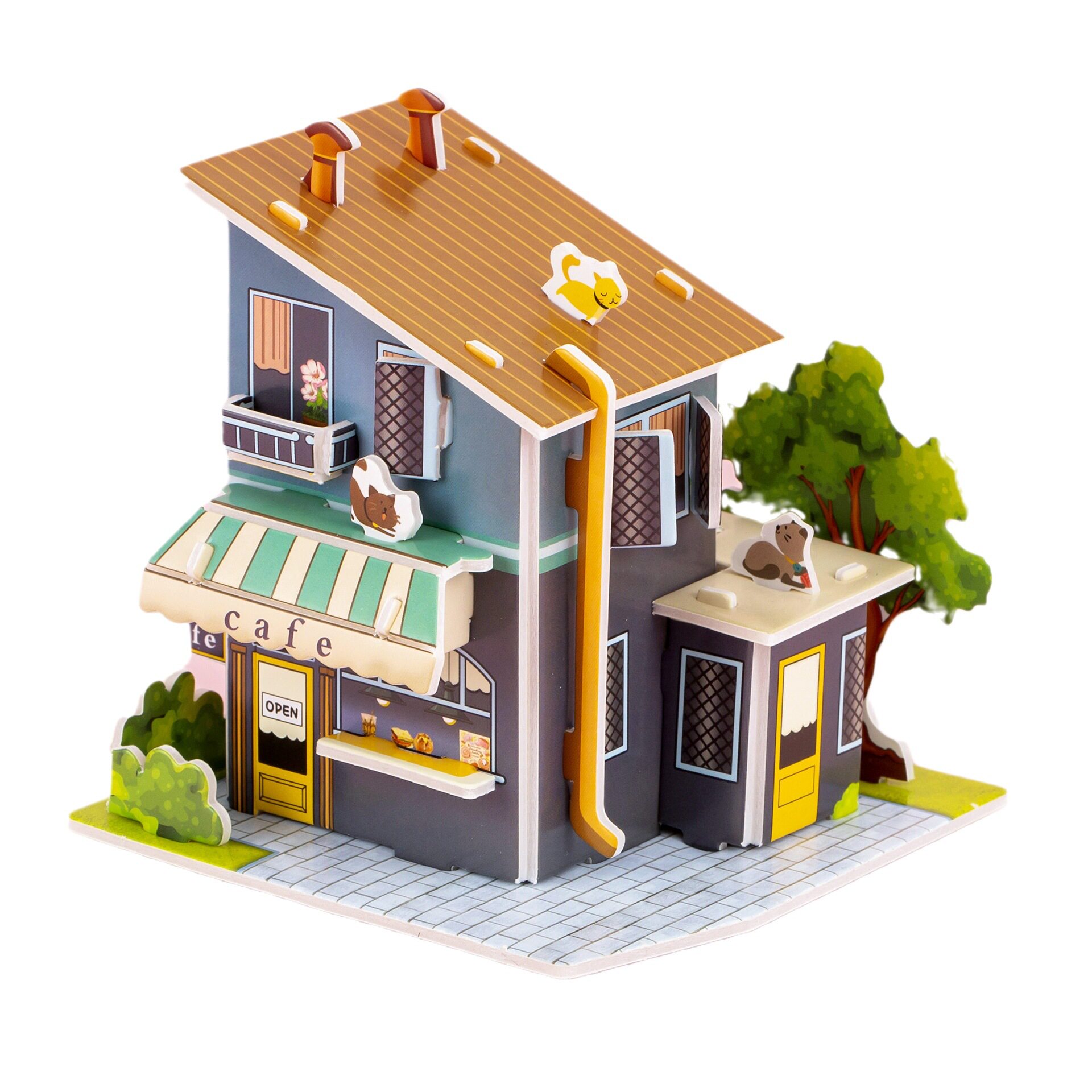 可爱立体小拼图趣味房子拼板幼儿园小学生奖品生日分享礼物开业礼