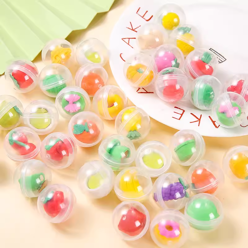 创意儿童节日小礼品幼儿园生日礼物扭蛋球玩具盲盒水果蔬菜橡皮擦