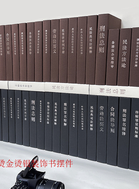 律师事务所法律法规假书摆件装饰书柜办公室前台仿真书司法局书壳