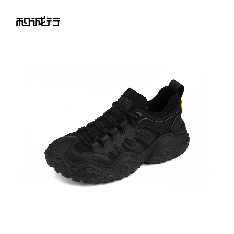 和诚行 2024春季新款百搭厚底增高老爹鞋男时尚户外休闲鞋1950080 - 图0