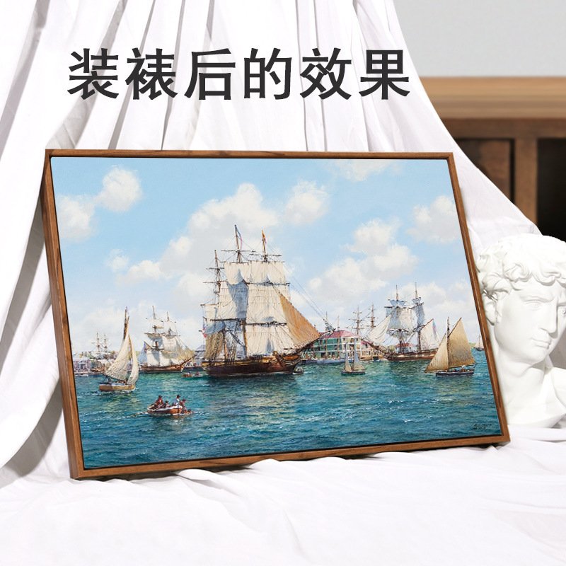 免装裱画框油画框外框加内框绘画框油画框外框条 油画板装饰框 - 图2