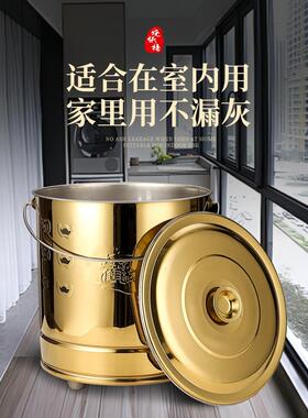 不锈钢烧纸桶金桶烧金桶家用锡箔元宝铁桶化宝桶聚宝盆焚烧炉金钱