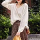 
New spring and summer hollow top for women's design, small fragrance style lazy style white hooded loose knitted cardigan jacket