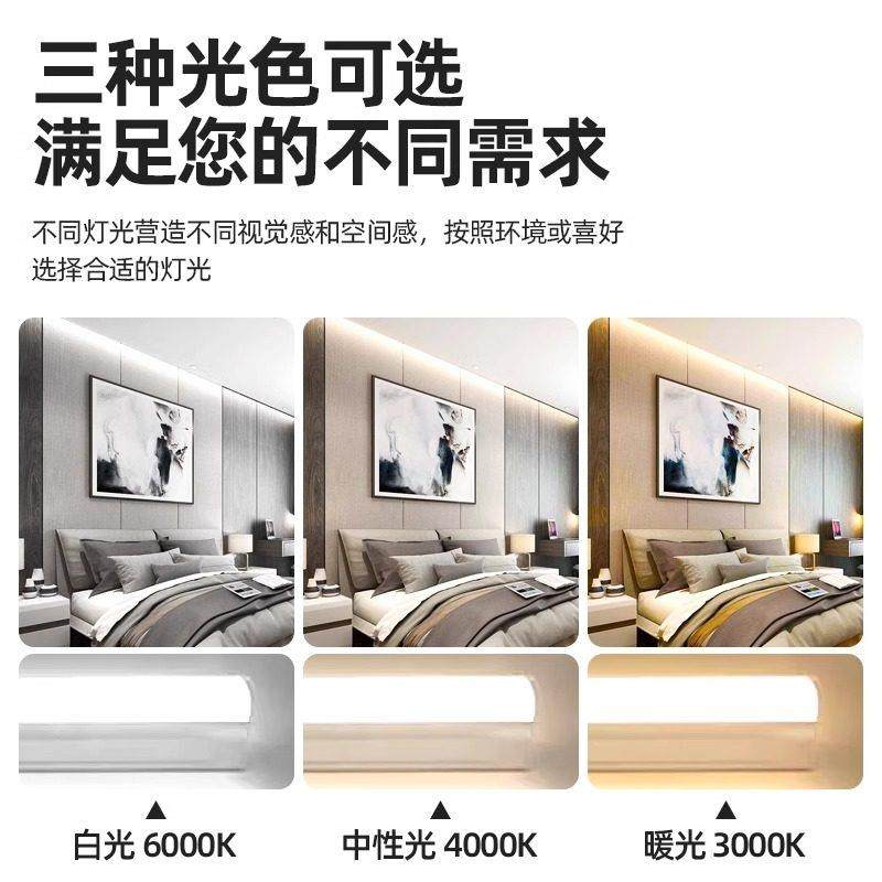 led灯管t5t8全光谱护眼高显色无频闪一体化家用节能长条灯日光灯,淘宝优惠券,粉丝福利购,淘宝优惠卷