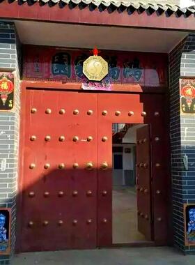 八卦镜凸镜纯铜家用门口挂件凸凹太极九宫八卦平面铜镜子乔迁摆件