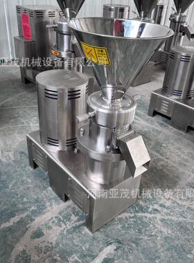 110型不锈钢胶体磨辣椒酱研磨机鱼肉骨泥机麻辣龙虾料研磨机
