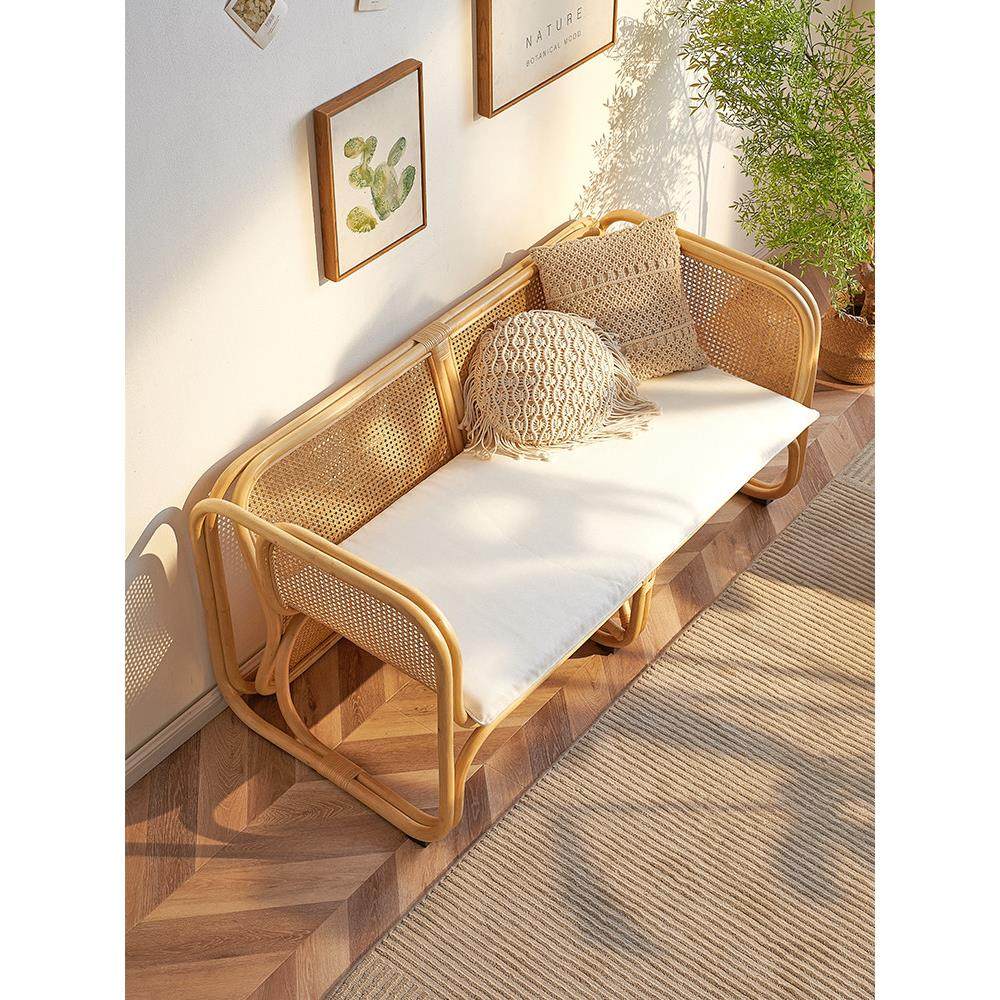 藤椅双人沙发组合椅子复古阳台竹藤休闲民宿藤编简约藤椅东南亚风,淘宝优惠券,粉丝福利购,淘宝优惠卷