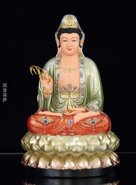 观音菩萨如来佛祖地藏王弥勒笑佛娑婆三圣四圣全堂佛堂树脂佛像
