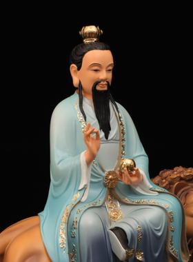 太乙真人救苦天尊树脂像 16寸彩绘佛像居家中式桌面人物精致摆件