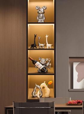 暴力熊酒柜摆件轻奢高档客厅餐柜电视柜家居装饰品乔迁新居礼品