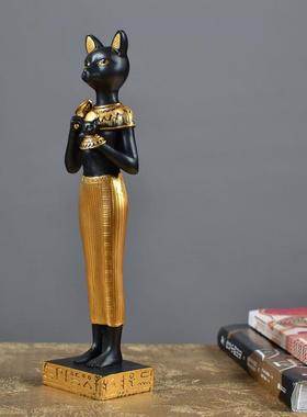 闺蜜结婚礼物欧式创意梳妆台装饰品埃及猫神摆件家庭守护神占星师