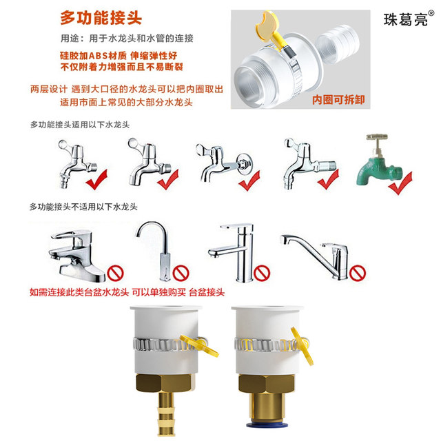 Universal faucet adapter groove machine connector drilling machine