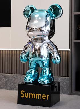 暴力熊客厅电视柜落地装饰品摆件新款2025高档轻奢祇进不出存钱罐