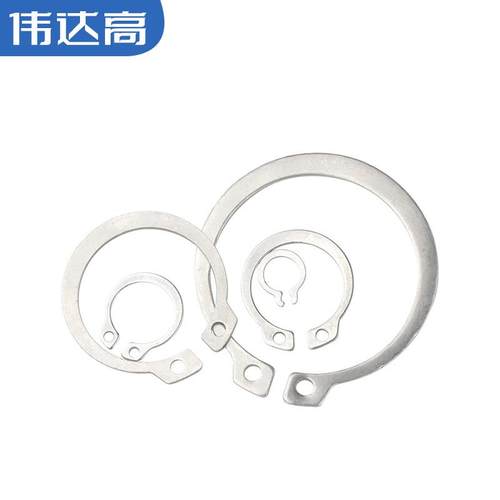 304不锈钢轴用C型扣环轴卡轴承轴用卡簧C型卡环弹性c形外卡簧GB89 - 图0