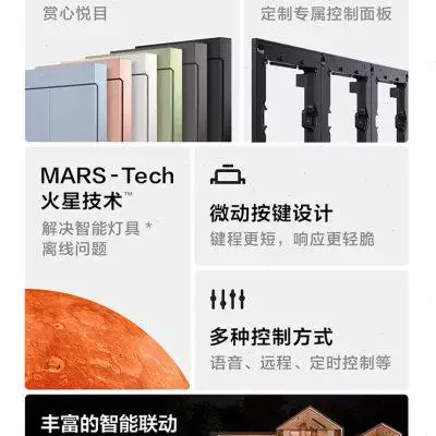 AQARA Зеленый рис Lianchuang Умный настенный выключатель H1M Безопасность от пожара Expedition управление дистанционное ZigBee панель выключателя