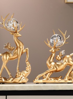 事事如意葫芦摆件新中式高档客厅电视柜酒柜装饰品博古架乔迁礼品