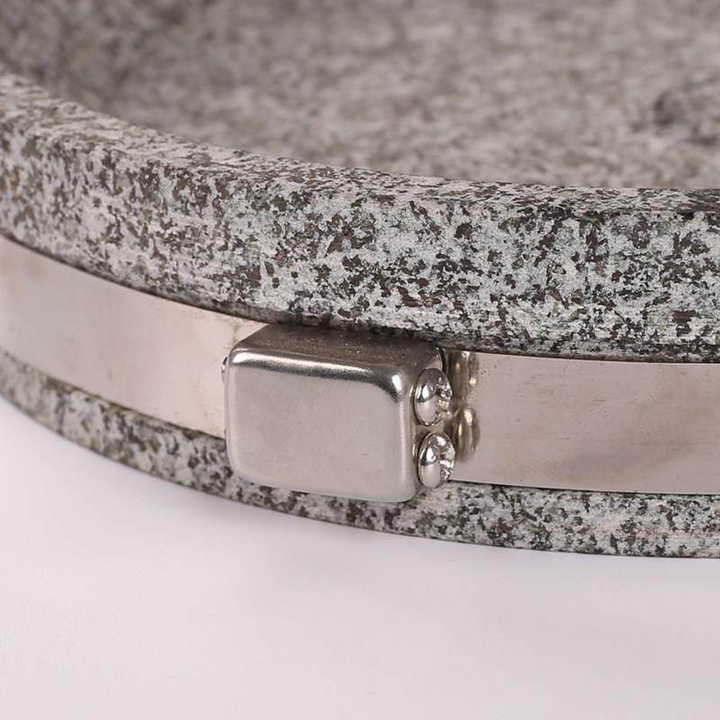 圆形石烤盘韩式烤肉盘石板天然石板盘石头煎牛扒锅石板烤肉烧烤盘,淘宝优惠券,粉丝福利购,淘宝优惠卷