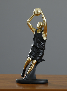 摆件简约现代创意电视柜书房酒柜装饰品摆设篮球运动员树脂工艺品