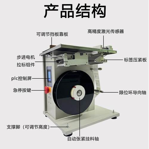直角封口贴标机透明圆标转角半自动贴标签机盒子不干胶封口贴标机 - 图1