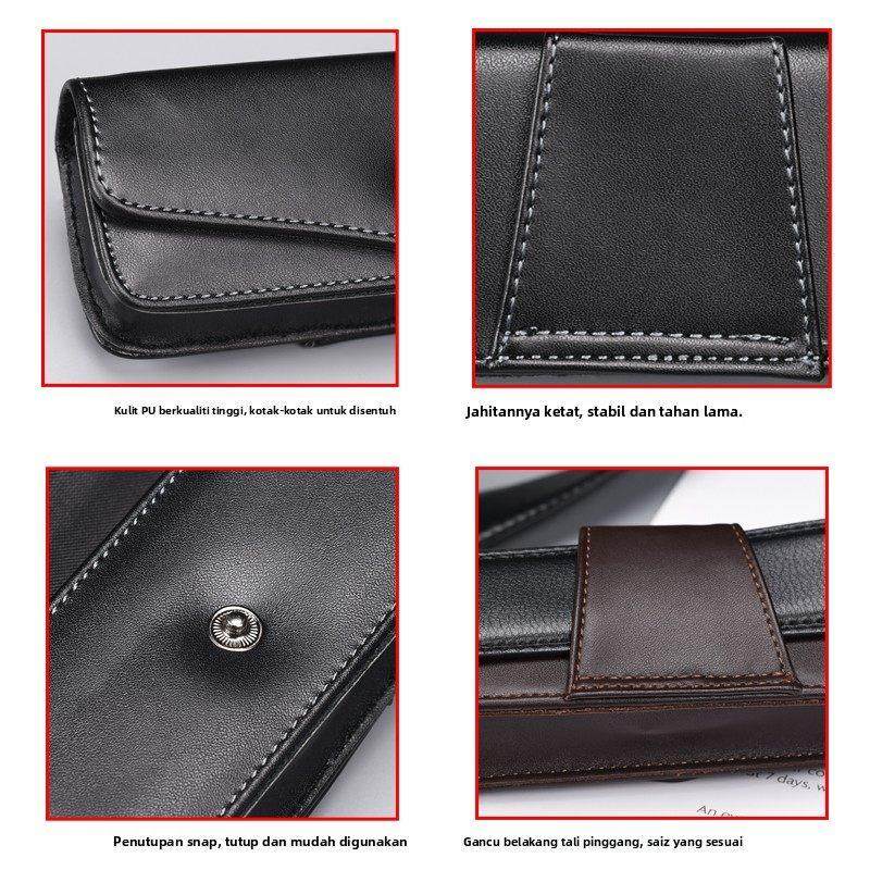 e88穿皮带真皮老花眼镜盒腰包男抗压便携收纳防压牛皮带可挂腰带,淘宝优惠券,粉丝福利购,淘宝优惠卷