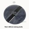 Hengshu Tr21 Mfc23 cutter disc melon and fruit cutting machine accessories melon and fruit cutting machine cutter disc shredder cutter disc HSBC