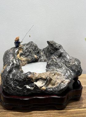 采购产品灵璧石摆件，天然原石，奇石，中式厅堂陈设，观赏石，门