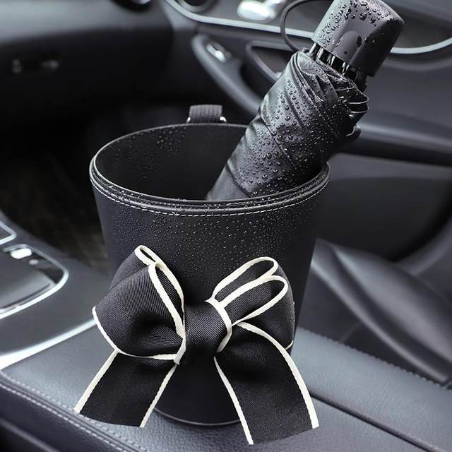 Car trash can creative cartoon multi-purpose car hanging storage barrel backrest storage cute car paper box