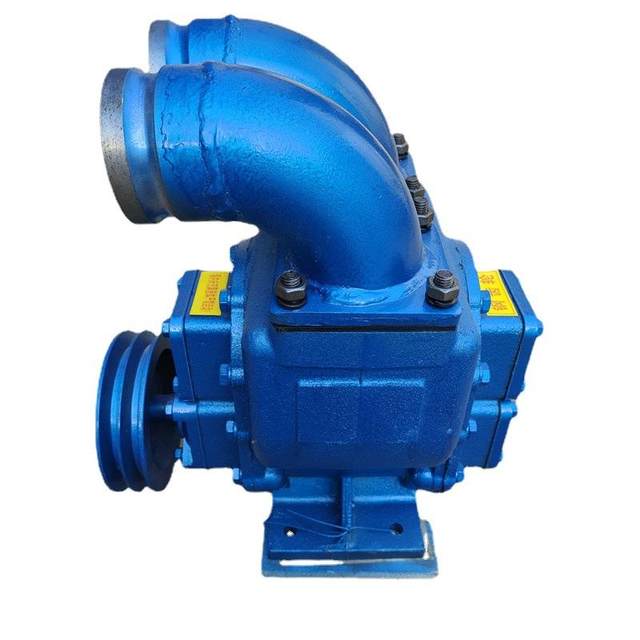 Four-wheel cart type diesel sewage pump for breeding farm septic tank special sewage pump quenched steel teeth motor feces suction pump